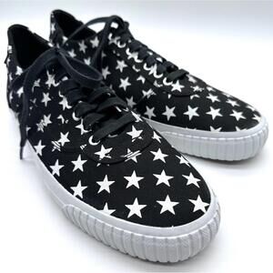 HUF Men's *Black Star* Essex Low Cut Canvas Skate Emo Punk Sneaker Shoes US 10